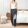 thumbnail image 5 of Halloween Pajama Pants Women, Halloween Ghost Black Balloon Halloween Costumes Sweatpants Soft Sleep Lounge Pants, Casual PJ Bottoms Pants with Pockets, 5 of 7