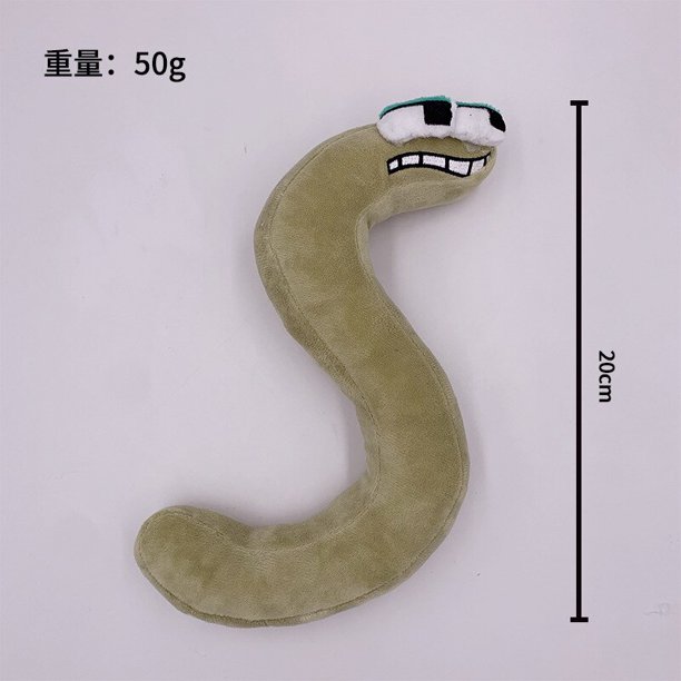 Alphabet Stuffed Toy Action Figure Children Education Enlightenment Doll Throw Pillow Gong Bohan LED