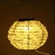 thumbnail image 4 of Lámpara de patrón pintado a prueba de agua con bola colgante LED de luz de linterna solar (A), 4 of 8