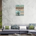 thumbnail image 6 of Christian Wall Art Bible Verse Floral Pictures Wall Decor Religious Scripture Teal Flower Canvas Painting Home Decoration Artwork for Bathroom Bedroom Living Room Office Framed 12"x16", 6 of 6