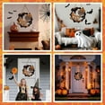 thumbnail image 5 of Sltwyw Realistic Spider Web Wreath - Halloween Door Wall Decor | Synthetic Cobweb Party Hanging Ornament Seasonal Display, 5 of 6