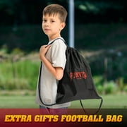 Huge Wave Glow in The Dark Football Size-6, Rechargeable Light Up Football, Outdoor Toys for Boys, Birthday Gift for Kids Ages 7-15