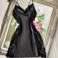 thumbnail image 5 of Wensltd Womens Lace Cami Nightgown Deep V Neck Short Sleep Dress Soft Breathable Summer Sleeveless Sleepwear, 5 of 8