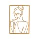 thumbnail image 1 of Mujer minimalista Arte de la pared Dibujo lineal Figuras coleccionables Pared de trasera Zulema Escultura de pared, 1 of 8