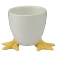 thumbnail image 3 of Cordon Bleu White Porcelain Egg Cups with Yellow Chicken Feet - Set of 4, 3 of 3