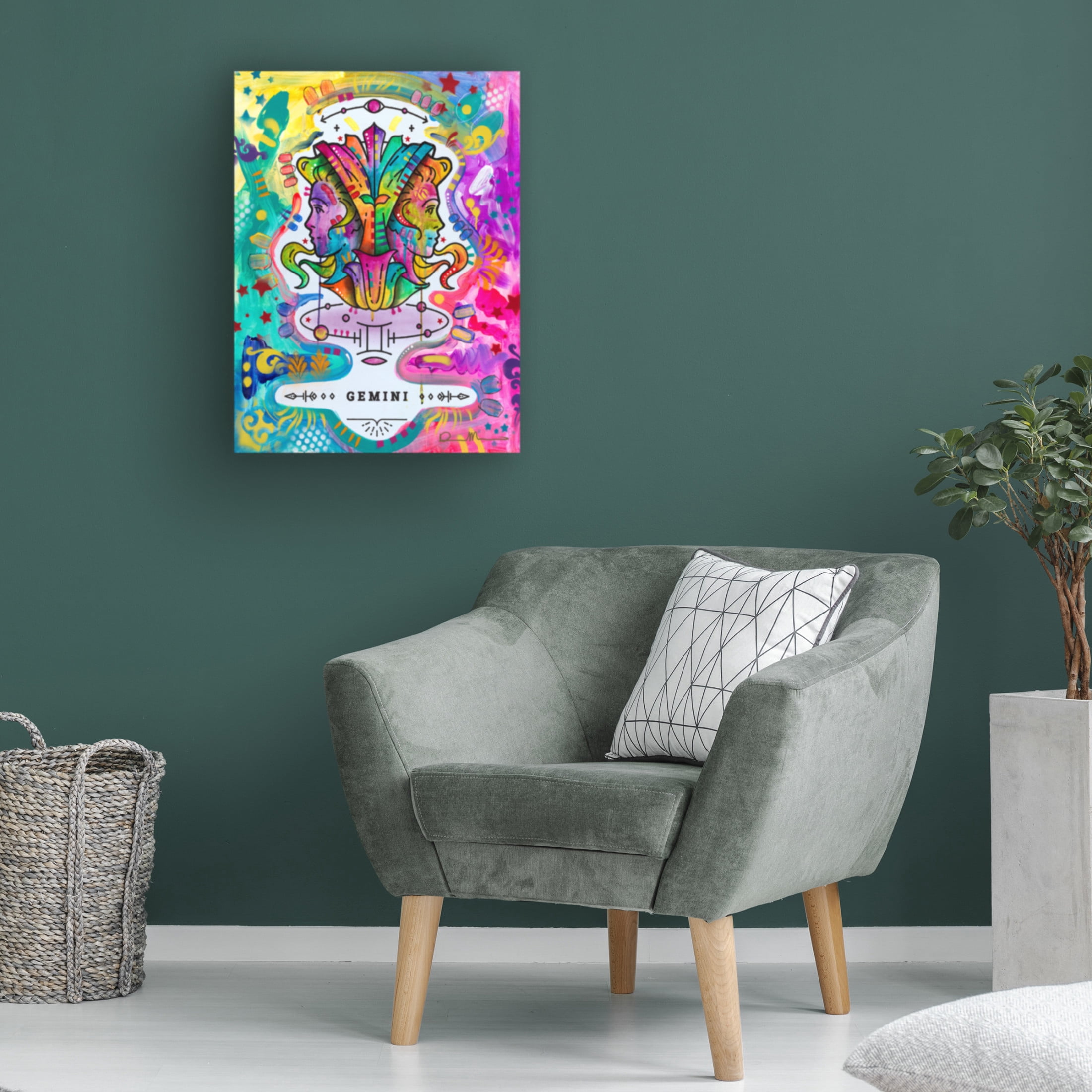 Canvas Wall Art - Dean Russo 'Gemini' Wall Art for Living Room, Bedroom, or Office Décor by Trademark Fine Art - 24 x 32 Inches
