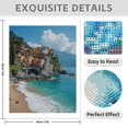 thumbnail image 3 of Diamond Art Kits for Adults - 5d Colorful Coastal Cliffside Village Diamond Painting for Adults, Diamond Art for Adults Beginners, Diamond Painting Kits for Adults for Home Wall Decor, 3 of 7