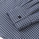 thumbnail image 4 of Ceisia Men's Oversize Turn-Down Collar Small-Check Polyester Long-Sleeve Shirt Gift, 4 of 6