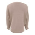thumbnail image 4 of Cathalem WoWomens Sweaters Oversized Fall Oversized Ribbed Knit Side Slit Pullover Tops,Pink S, 4 of 5