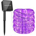 thumbnail image 1 of Cuerda de luz solar, 32,8 pies/10 m, 100 LED, para jardín, patio, camino, valla, escaleras, patio trasero, color morado, 1 of 5