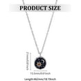 thumbnail image 2 of 1Pc Sun Moon Charm Necklace Enamel Pendant Necklace for Women Elegant Gift 18.19 inch(46.2cm), 2 of 3