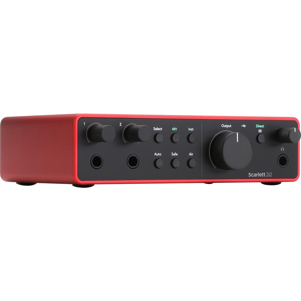 Focusrite Scarlett 2i2 4th Gen Audio Interface Bundle (AMS-SCARLETT-2I2-4G) with 2YR CPS Enhanced Protection Pack