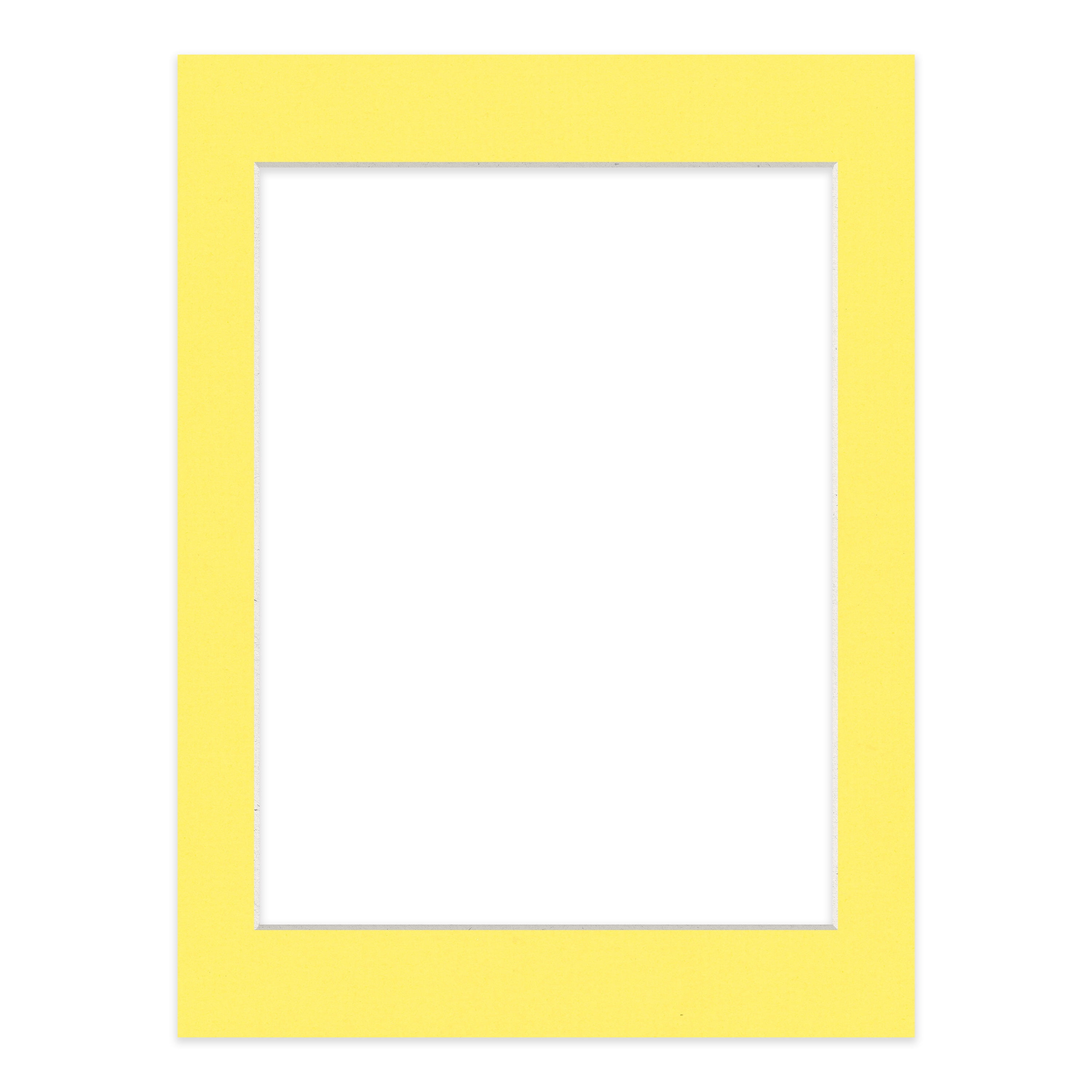 Yellow Picture Frame Mat for 22x28 Frames - Fits 18x24 Photos - 1 Mat