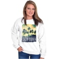 thumbnail image 3 of California Watercolor Palm Trees Sweatshirt for Men or Women Brisco Brands S, 3 of 6