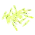thumbnail image 1 of 20 piezas Tackle de pesca Rajajas Insertar sonajeros de tubo fácil de instalar herramientas de pesca 3 mmx16 mm Atraer el atado de moscas Verde amarillo, 1 of 8