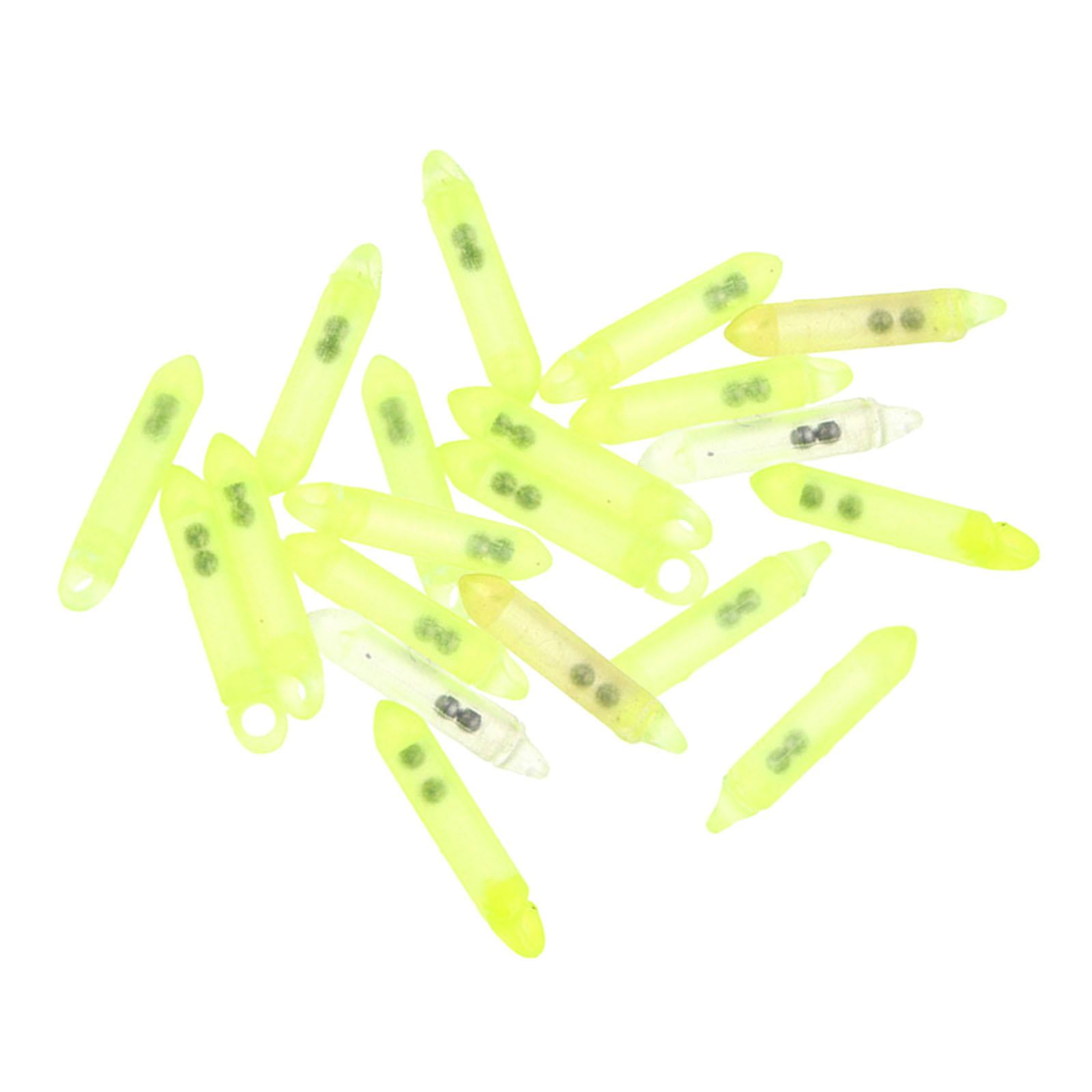Yunhgft 20 Pieces Fishing Rattles Fishing Rattle Bells Soft Tube Metal Ball Rattles with Yellow Green