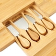thumbnail image 2 of Vaiyer Home Bamboo Cheese Board Tray For All Occasions, Housewarming, Wedding, Holidays, Anniversary Gifts, Thanksgiving, 2 of 7