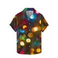 thumbnail image 5 of Blusa y camisa de manga corta con cuello vuelto para hombre Camisa de manga corta con estampado navideño para hombre Tops casuales con cuello vuelto Camisa Blusa Tops para hombre, 5 of 5