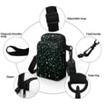 thumbnail image 5 of HELLHERO Green Dot Foliage Shoulder Purse for Women Double Deck Messenger Bag Polyester Lightweight, 5 of 7