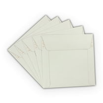 EcoSwift Brand Premium Self-Seal Rigid Cardboard Mailer 250GSM, 6 in. x 6 in., White, 300-Pack