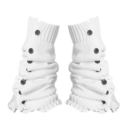 

Goxfaca Knit Leg Warmers - Leg Warmers for Girls | 1 Pair Knit Winter Leg Warmers Japanese Style Loose Stockings Kawaii Crochet Socks Party Sports Casual Socks
