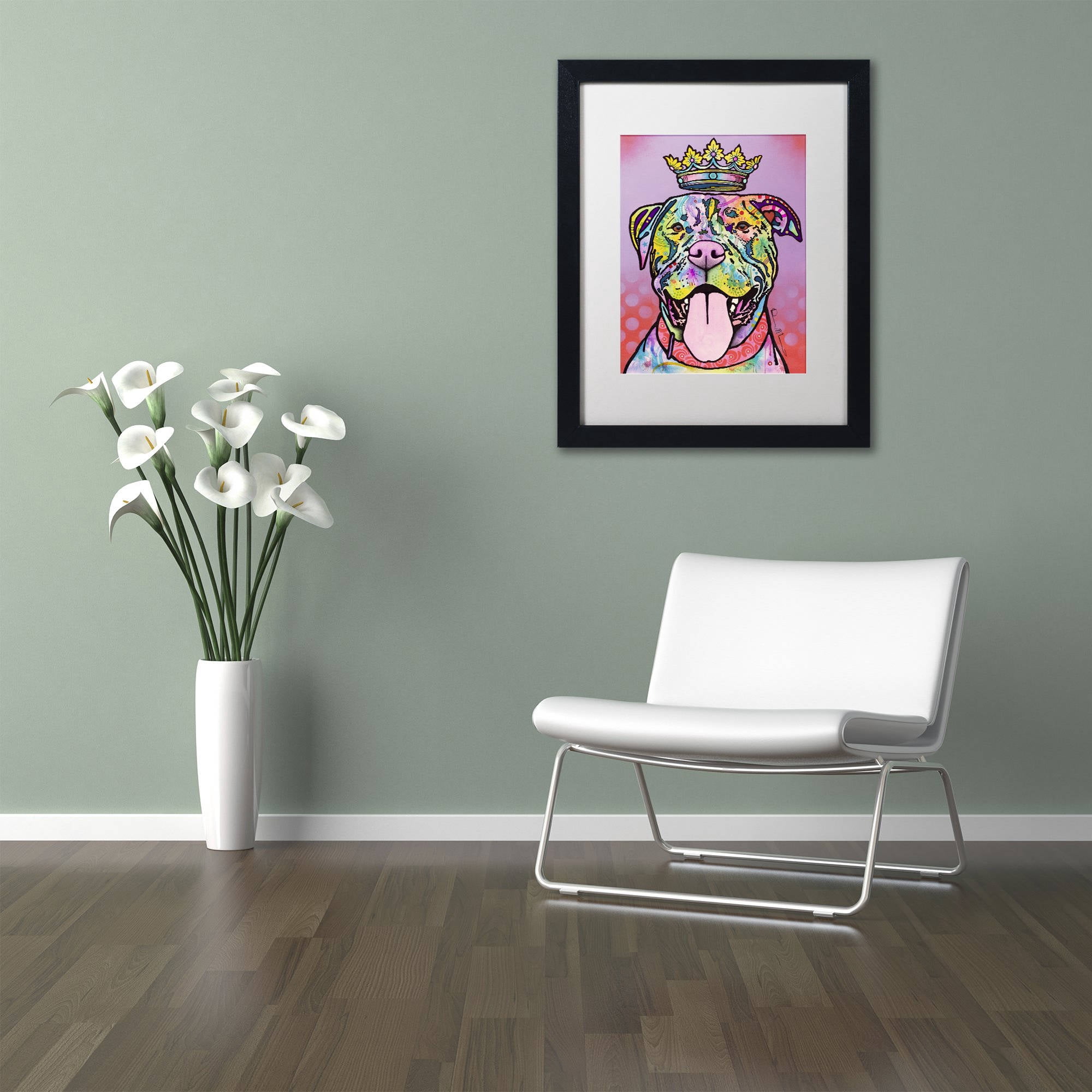 Trademark Fine Art "Imperial" Canvas Art by Dean Russo, White Matte, Black Frame
