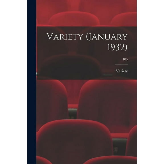 Variety (January 1932); 105, (Paperback)