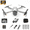 Light gray, variant on OEKE Drone with 4K HD Dual Camera for Adults Kids, RC Quadcopter with 3 Modular 1800mAh Batteries for 30 Mins Long Flight