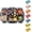 Black, variant on HomeJoy Divided Serving Tray with Lid and Handle - Snackle Box Charcuterie Container for Portable Snack Platters Organizer for Candy, Fruits, Nuts, Snacks - Perfect for Party, Entertaining, Red