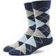 thumbnail image 5 of Calcetines de vestir para hombre grandes y altos, paquete de 6, con rayas de rombos, color oscuro, estilo clásico, tallas 10, 11, 12, 13, 14, 15 y 16, 5 of 7