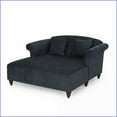 thumbnail image 5 of Comfortable Double Chaise Loveseat for Living Room – Polyester Fabric, Scroll Arms & Pillows | Gray | Fabric | Polyester, 5 of 11