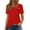 B106 Red short sleeve shirts for women clearance under $5, variant on Women Tops under $5! Cagogo Women's Short Sleeve T Shirts Fashion Asymmetrical Neck Loose Fit Blouse Button Dressy Summer Trendy Cute Basic Tunics Outfits