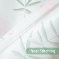 thumbnail image 5 of Floral Pattern Bedroom Valance, Green Leaf Print Rod Pocket Sheer Curtain for Nursery, 1 Piece Light Filtering Valance for Farmhouse, 52 x 18, 5 of 6