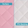 thumbnail image 2 of Super Soft and Quilted Toddler Waterproof Fitted Sheets Set of 2, Machine Washable Crib Mattress Protectors with Deep Pocket, Toddler-Standard, 28 x 52 Inches, Pink, 2 of 8