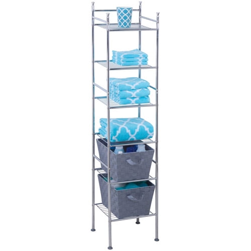 Honey Can Do RustResistant 6Tier Metal Tower, Chrome