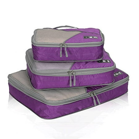 Hynes Eagle Travel Compression Packing Cubes Expandable Packing Organizer 3 Pieces