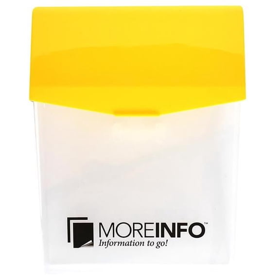 Hillman 5028968 13 x 8 in. English Informational Take One Box, White - Pack of 4