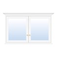 thumbnail image 2 of ANGELES HOME 48"x 30" Wall Mount Bathroom Mirror Cabinet, Wood Medicine Cabinet with Mirrors, Solid Wood Mirror Cabinet Storage with 4 Shelves and 2 Soft-Close Door, 2 of 8