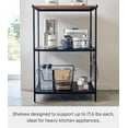 thumbnail image 5 of Yamazaki Home Storage Rack - Three Sizes, Black, Steel, 35-Inch, Supports 64.9 pounds, Adjustable, 5 of 7