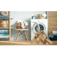thumbnail image 2 of Ahgly Tapis d'Intérieur Lavable en Machine Carré Orange Transitionnel, 7 Pieds Carré, 2 of 7