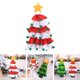 thumbnail image 5 of Bewildely Suministros decorativos de la cubierta de la botella de vino en forma de árbol de Navidad para el escritorio del restaurante del hotel del hogar Kits de decoración para fiestas rojo blanco Bewildely HA027008-01, 5 of 6