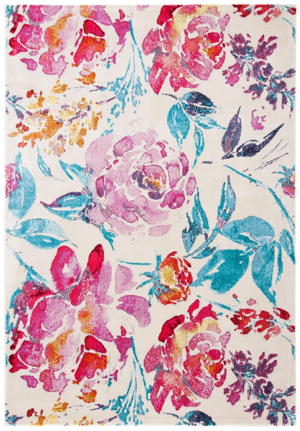 SAFAVIEH Lillian Hadi Floral Brushed Area Rug