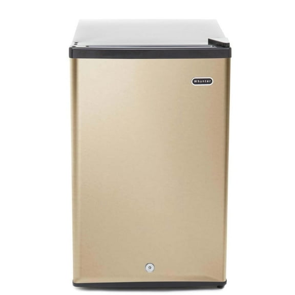 Whynter 2.1 cu ft Upright Freezer with Lock in Rose Gold,  Energy Star Rated