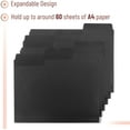 thumbnail image 4 of Mr. Pen- Black Plastic File Folders Letter Size, 6 Pack, 1/3 Cut Tab & Expandable Design, 24 pcs of Labels, Poly File Folders Black, 4 of 8