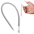 thumbnail image 2 of Spring Drawstring Needle Threader, DIY Rope Threader Clip, Drawstrings Replacement with Easy Threaders, Drawstring Threader Tool Set, for Drawstring Replacement for Hoodies, Pants(Silver,9.2x0.2"), 2 of 9