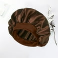 thumbnail image 5 of zobvuyeg Satin Bonnet Satin Bonnet,Hair Bonnets for Curly Hair Sleeping for Women Satin Sleep Cap, Sleep Bonnets for Men Curly Hair,Satin Bonnet with Elastic Soft Band Big Bonnet, 5 of 6