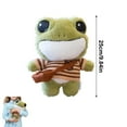 thumbnail image 3 of RUIG 10 Inch Green Frog Plush, Soft Frog Stuffed Animal Plush Toy, Kawaii Plush Doll, Cute Plushie with Cloths Toy Gift for Kids Children Birthday, 3 of 6