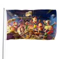 thumbnail image 1 of Max y los Caballeros Bandera impresa con temática, regalo perfecto para fanáticos, amigos y familiares, y adecuada para actividades al aire libre e interiores, decoraciones de fiesta. 60*90CM, 1 of 6