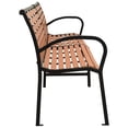 thumbnail image 2 of vidaXL Twin Garden Bench 251 cm Steel and WPC, 2 of 4