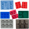 Marvel Avengers Ice Tray Silicone Molds 7 Pack - Ironman Spiderman Hulk Captain America Black Panther Thor and X-Men Emblem
